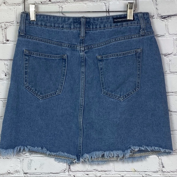 Umgee Embroidered Denim Mini Skirt - Picture 2 of 2